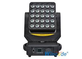 Individual Control Led Moving Head Light 25 12w Graphic Effects With 3 Phase Motors