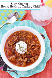 Need a quick meal that also boosts heart health? Slow Cooker Heart Healthy Turkey Chili An Alli Event