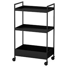 Nissafors Utility Cart Black Ikea In 2020 Utility Cart Ikea Kitchen Cart