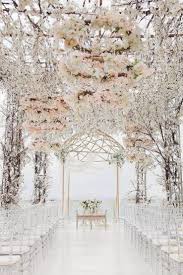 62 Extravagant White Indoor Wedding Ceremony 1 Agilshome Com Glamorous Wedding Venue Indoor Wedding Ceremonies Wedding Ceremony Decorations