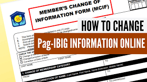 Si vous avez déjà fait une demande de changement d'adresse au sqca, vous pouvez faire le suivi de votre demande. How To Update Or Change Pag Ibig Information Online