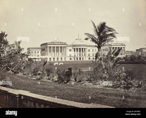 Calcutta, Government House, with the Garden, Samuel Bourne (English, 1834 - 1912), Kolkata, India, 1867–1868, Albumen silver print, 21.6 × 28.9 cm (8 1/2 × 11 3/8 in Stock Photo - Alamy