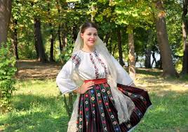 Romanian traditional dressed groom and bride…wedding related posts: Folklore Dress Romania Dacia