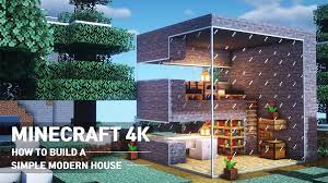 Here's a survival house built with modern style by me. Minecraft Tutorial How To Build A Small Easy Modern House 104 Video Dailymotion