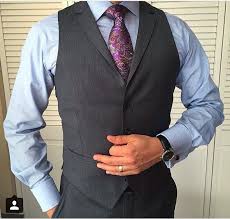 Blue Shirt Purple Tie Grey Vest Purple Dress Shirt Suit And Tie Vest Dress