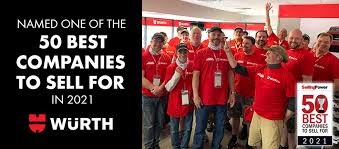 Wurth USA Climbs To #18 On Selling Power's Best Companies To Sell For List