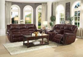 Check spelling or type a new query. Center Hill Reclining Living Room Set Dark Brown Leather Gel Homelegance Furniture Cart