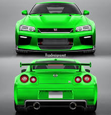 Nissan GT-R Face Swap Looks Like an R35 with R34 Design - autoevolution
