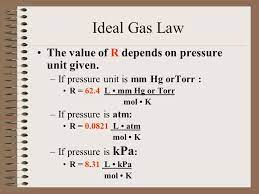 While this law specifically applies to ideal gases, most gases approximate the ideal gas law under most conditions. Ideal Gas Law R Values Pv Nrt The Ideal Gas Law The Value Of R Depends On The Units Used Images Definition