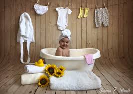 Pick a warm room with a flat surface, like a bathroom or kitchen counter, a changing table, or a bed. Baby Robe Baby Photography Baby Pro Baby Spa Baby Photoshoot Girl Baby Girl Photography Baby Spa