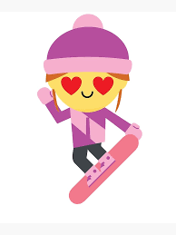 Tarjetas de felicitación for Sale con la obra «Ski Girl Emoji» de HippoEmo | Redbubble