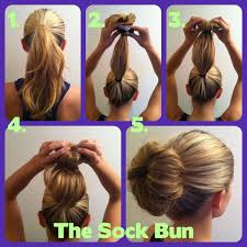 The Sock Bun Hair Donut Hair Styles Sock Bun