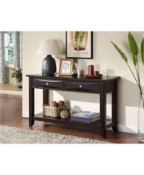 Furniture Of America Bonner Espresso Console Table Reviews Furniture Macy S Foyer Table Decor Hallway Table Decor Entrance Table Decor