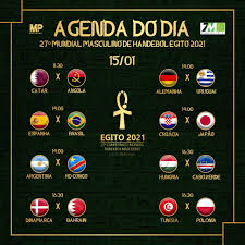 Rede globo, sportv e bandsports. Agenda Do Dia Mundial Egito 2021 7m Handebol Total Facebook