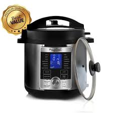 Tendercrisp technology allows you to quickly cook ingredients, then the crisping lid gives your meals a crispy, golden finish. Megachef 970111967m 6 Qt Stainless Steel Digital Electric Pressure Cooker