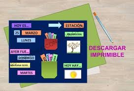 Imprimible De Asamblea Con Carteles Dia De La Semana Mes Estaciones Tiempo Apren Actividades Del Alfabeto En Preescolar Calendario Preescolar Asamblea