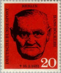 Stamp: Hans Böckler (1875-1951) (Berlin(Böckler, Hans (1875-1951)) Mi:DE-BE  197,Sn:DE 9N175,Yt:DE-BE 176,Sg:DE-BE B192,AFA:DE-BE 196,Un:DE-BE 176 📮