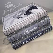 Bling Decor Book Stack Custom Made Bling Books Stack Of 3 Etsy In 2020 Book Crafts Diy Stack Of Books Glamour Decor