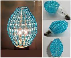 Light Bulb Candle Beaded Chandelier
