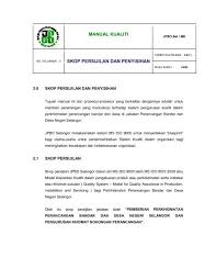 Jabatan perancang bandar mdhs, kuala kubu bharu. Manual Kualiti Skop Persijilan Dan Penyisihan Jpbd Selangor