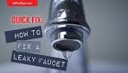 How to Fix a Leaky Faucet: A Step-By-Step Guide Delta Faucet
