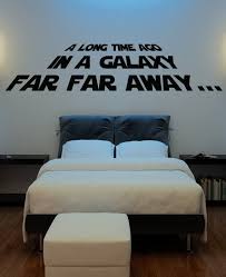 We collected the most inspiring and creative room decorations for star wars fans. Star Wars Wall Decal Decor Vinyl Art A Long Time By Happywallz Star Wars Room Decor Star Wars Bedroom Star Wars Bedroom Decor