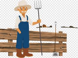 man wearing blue shirt against blue background cartoon farmer agriculture holding the fork of the farmer angle furniture happy birthday vector images png pngwing man wearing blue shirt against blue
