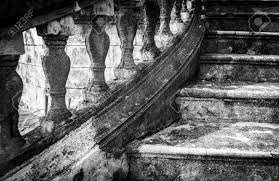 An antique light fixture salvaged in the renovations awaits new life. Old Staircase With Beautiful Curved Details Ancient Building Stock Photo Picture And Royalty Free Image Image 19747276