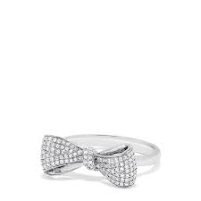 $261.75 (25% discount applied) $349.00. Effy Novelty 14k White Gold Diamond Bow Ring 0 35 Tcw Effyjewelry Com