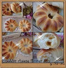 kit wai s kitchen 牛奶乳酪花型麵包 cheddar cheese flower bun flower bun cheddar cheese cheddar
