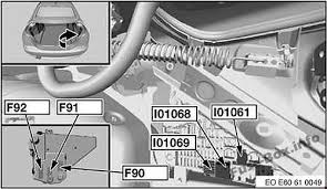 There is only one white fuse box located under my spare tire under the foam. Fuse Box Diagram Bmw 5 Series E60 E61 2003 2010