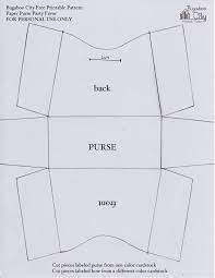 Printable pattern download link is instantly sent to your email. Free Printable Paper Purse Patterns Leather Purse Pattern Diy Paper Purses Purse Patterns Free