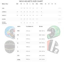 Nexx Size Chart Specs Legacy85