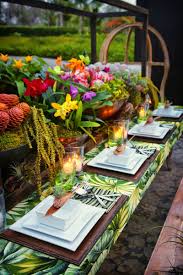 The leaves referenced the real ones that sat below the display. Tropical Wedding Theme Decorations Novocom Top