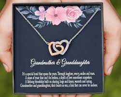 On sale now, worldwide free shipping. Grandmother Granddaughter Necklace Grandma Gift Etsy In 2021 Granddaughter Gift Grandma Gifts Granddaughter Necklace