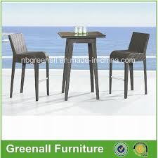 Constructed from hardwood, this traditional pub table set includes a durable round table with a wood veneer top,. China Wicker Patio Outdoor Rattan Garden Bar Table Chairs Sets Furniture China Bar Furniture Garden
