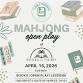Mahjong Open Play at Books on Third