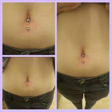 A Anti Navel With A Lilac Gemmed Navel Bar Navelpiercing Antinavel Bodypiercing Piercing Body Piercing Body Jewelry Navel Piercing