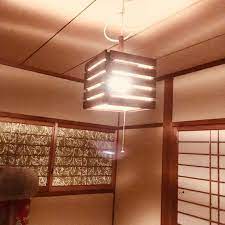 和室にも似合う ステキ照明をセリアでdiy 照明 diy 和室 天井照明