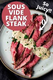 1 frozen beef flank steak 2 lbs. Sous Vide Flank Steak With Creamy Peppercorn Sauce Went Here 8 This