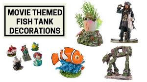 Adding aquarium ornaments is a way to bring personality to your fish tank. Movie Themed Fish Tank Decorations