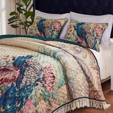 4,824 likes · 7 talking about this. Barefoot Bungalow Eden Peacock Oversized Quilt And Pillow Sham Set Walmart Com Walmart Com