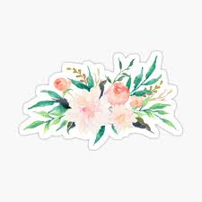 Pink flowers garden #peonies #trending. Pastel Flowers Stickers Redbubble