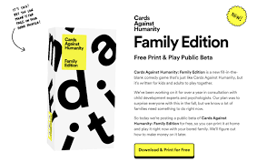 Zoom and dirty humor were made for each other! Cards Against Humanity Family Edition Is Here How To Get It For Free Tom S Guide