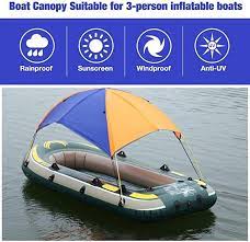 Inflatable Boat Canopy Boat Tent Inflatable Boat Fishing Awning Rain Canopy Sunshade Kayak Kit Sailboat Folding Boat Top Co Boat Canopy Boat Tent Folding Boat
