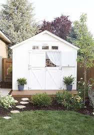 A Cozy Cottage She Shed The Home Depot Blog Cozy Backyard Backyard Sheds Shed Design