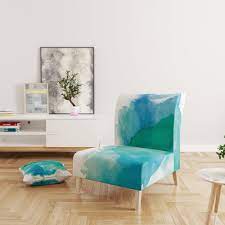 Pull with swarovski crystals & classic feet finished in satin a soft brushed silver. Designart Sea Glass Upholstered Traditional Accent Chair On Sale Overstock 30360552