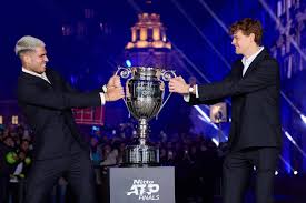 Carlos Alcaraz and Jannik Sinner compete in the ATP Finals