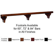 The workingman's saloon, where one knocked back a shot or two and then quickly returned to work, were replaced by bars where people lingered. Ram Game Room 84 Dry Bar Foot Rail For Dbar84 Series