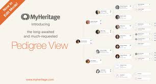 Pedigree View Now Available In Edit Mode Myheritage Blog